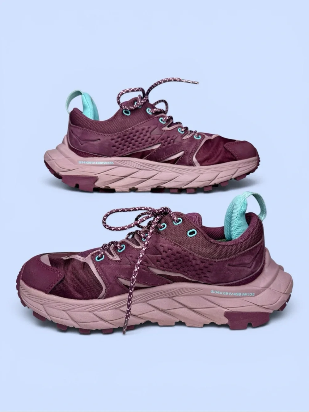 HOKA Anacapa Low GTX Gore-Tex Hiking Shoes Women’s US 6B Grape Wine/Elderberry